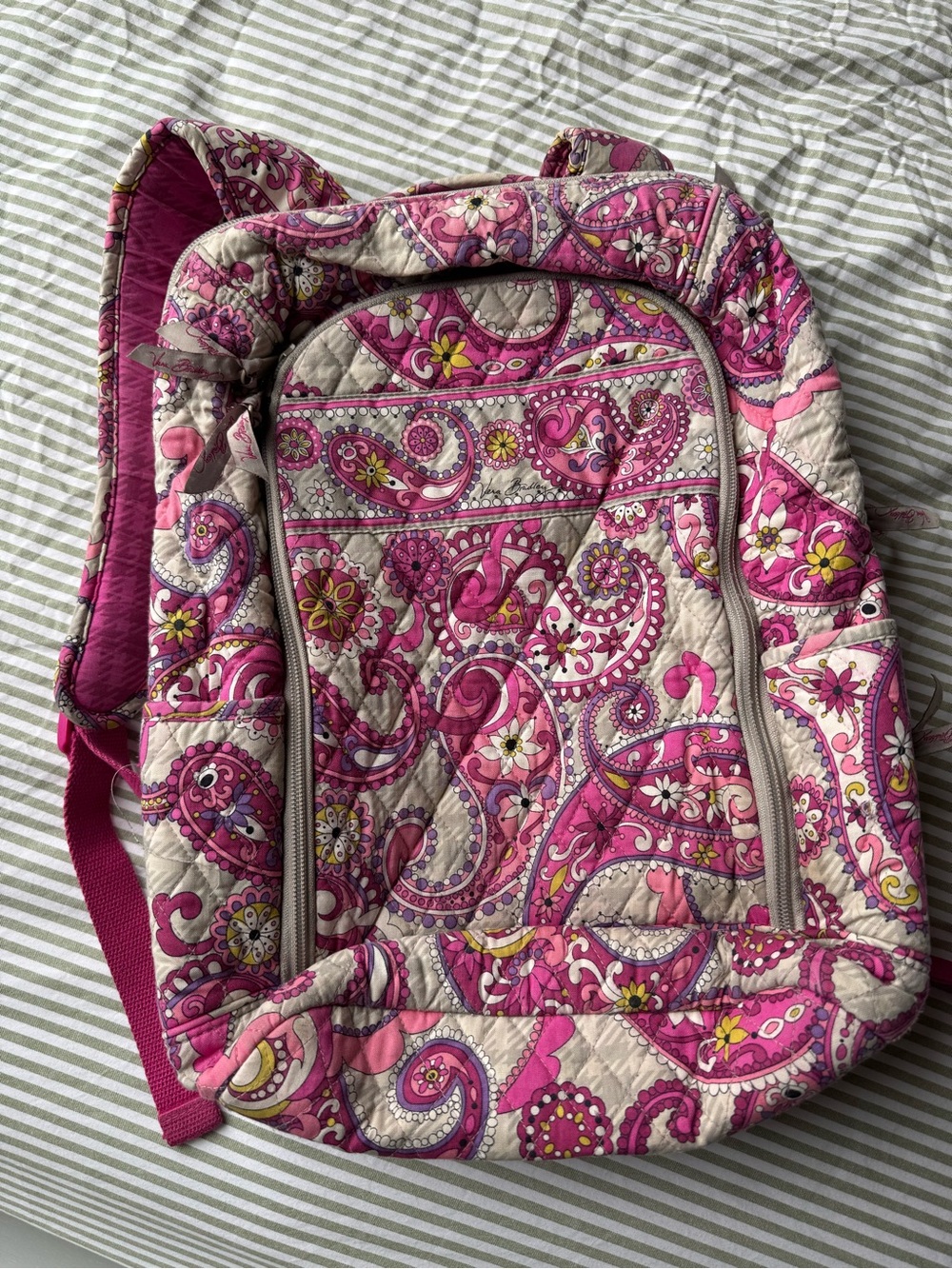 Vera Bradley Laptop Backpack in Paisley Meets Plaid